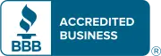 BBB Accredited Business seal. A+ Rating.