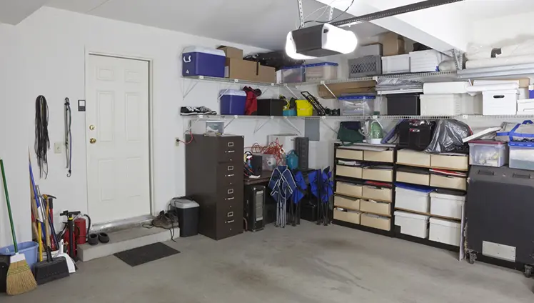 An organized garage.